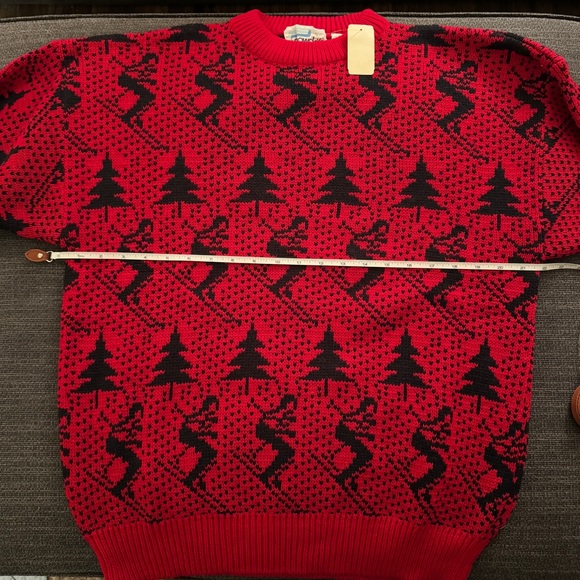 Vintage Snowdrift Red Men’s Ski Sweater ~ size large ~ NWT - Picture 6 of 8